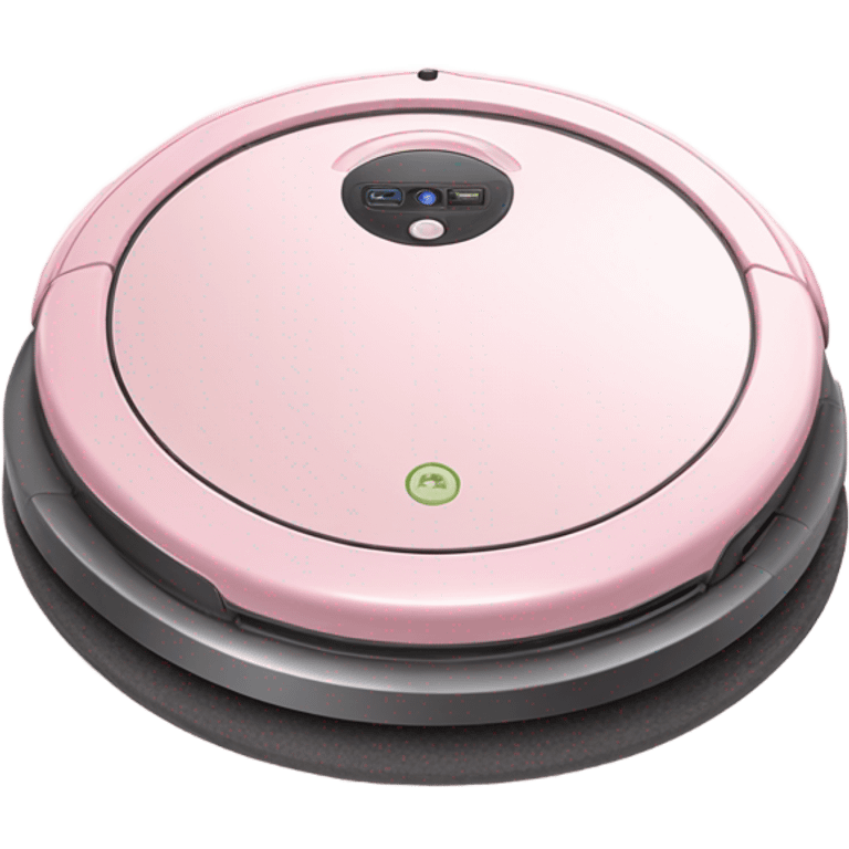 Pale pink Roomba Vacuum emoji