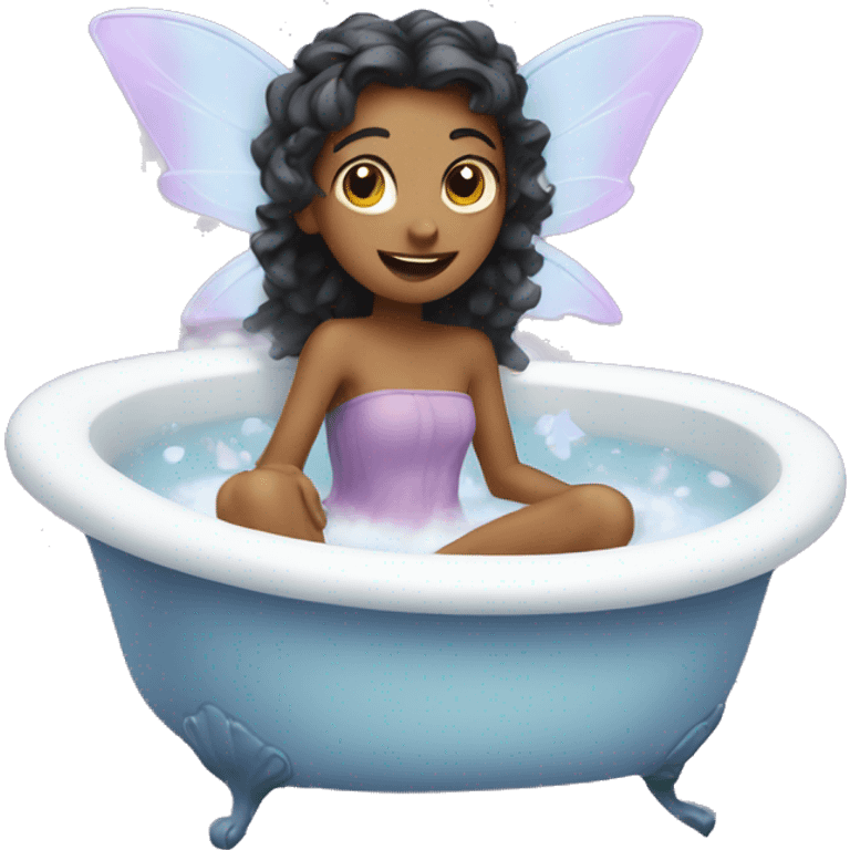 Fairy in a bath tub emoji