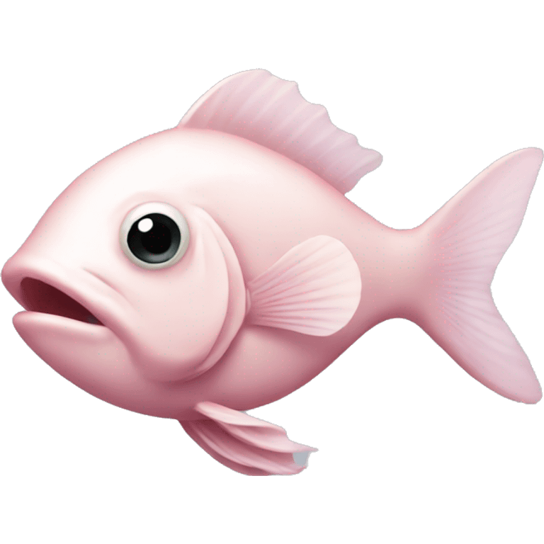 pale pink fish emoji