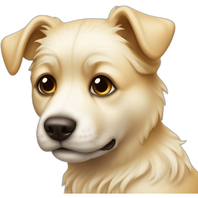 Kleine hond blond emoji