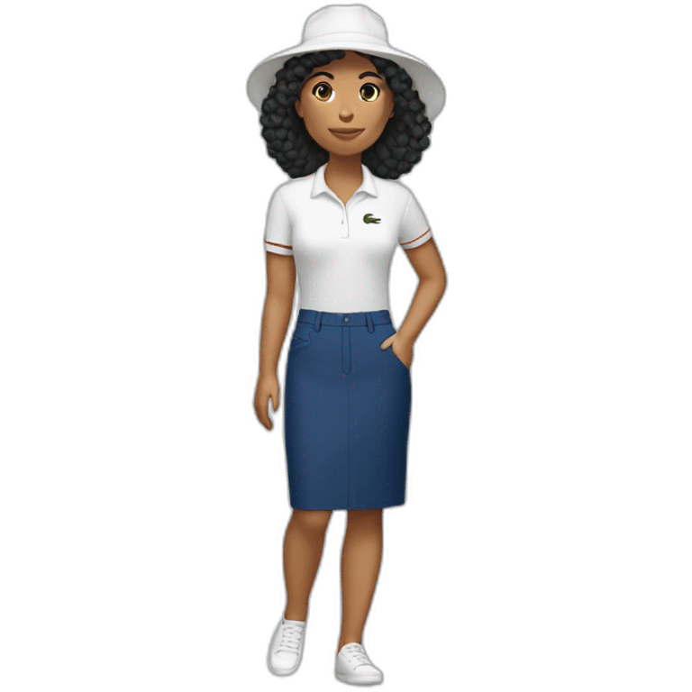 Latin woman Lacoste  emoji