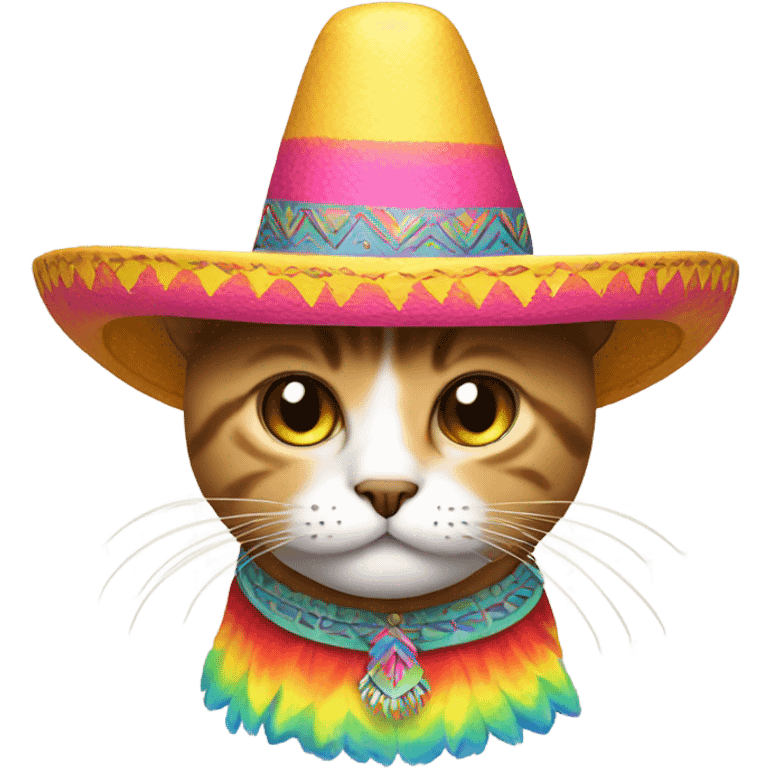 A cat wearing a sombrero  emoji