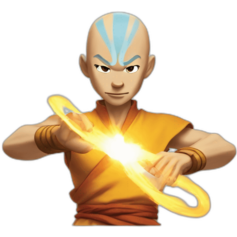 Aang bending air emoji