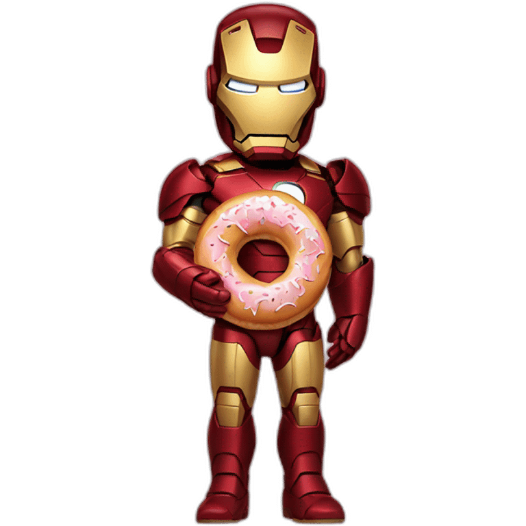 Iron man with a donut emoji