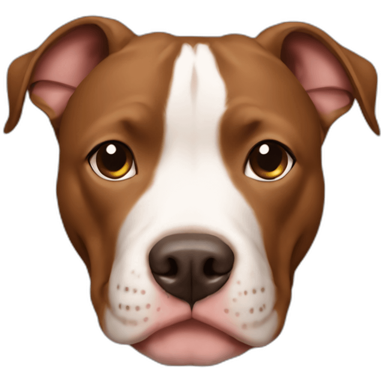 Brown pit bull emoji