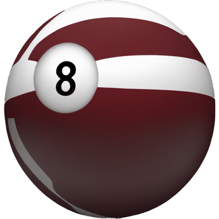 8 ball Dark red  emoji