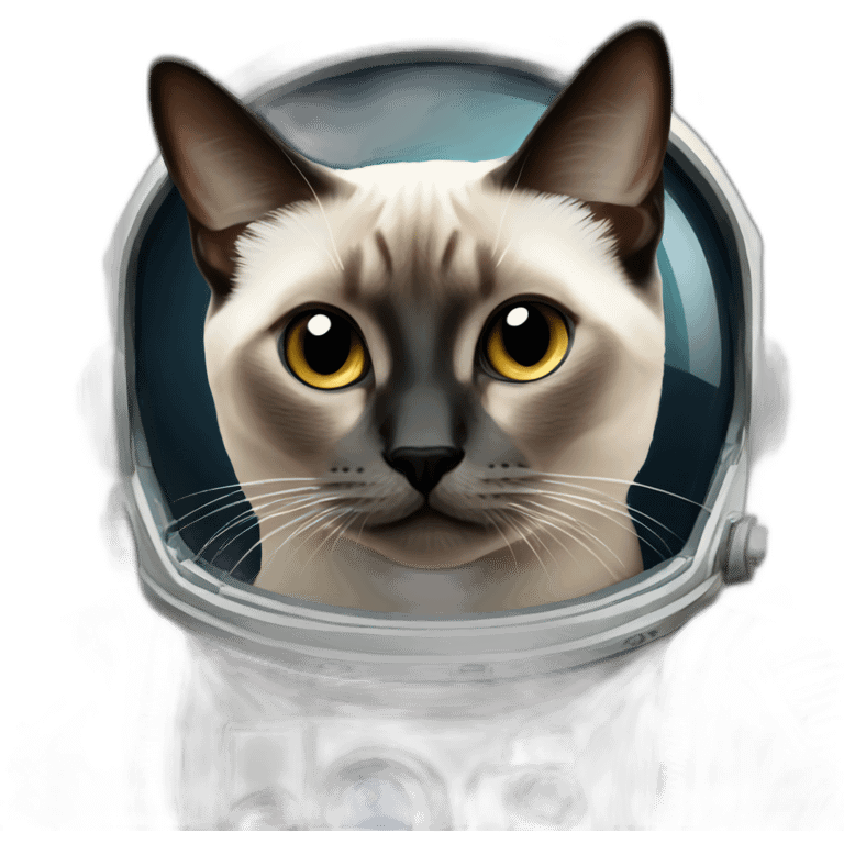 astronaut seal point siamese cat emoji