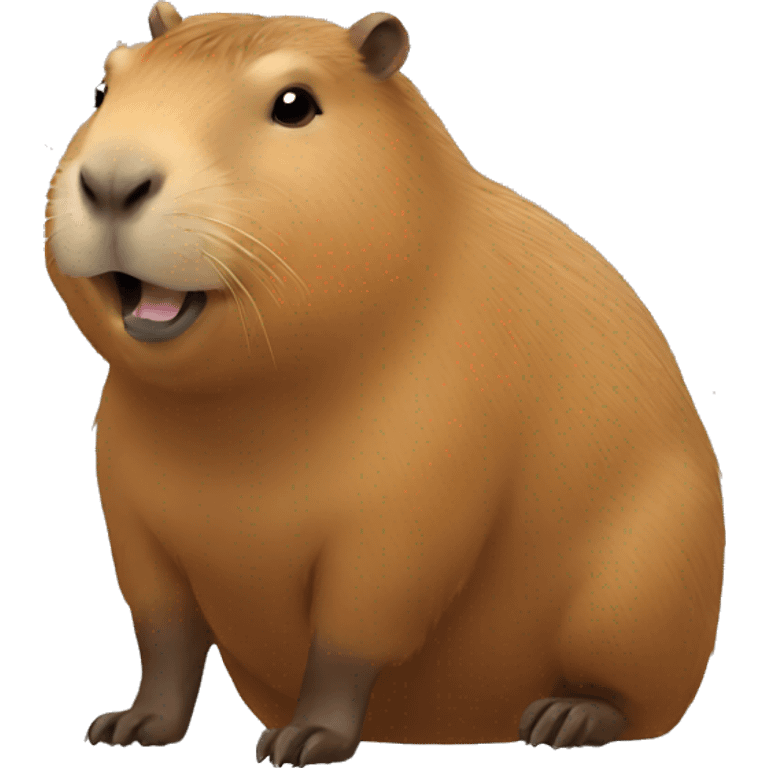 Capybara writing emoji