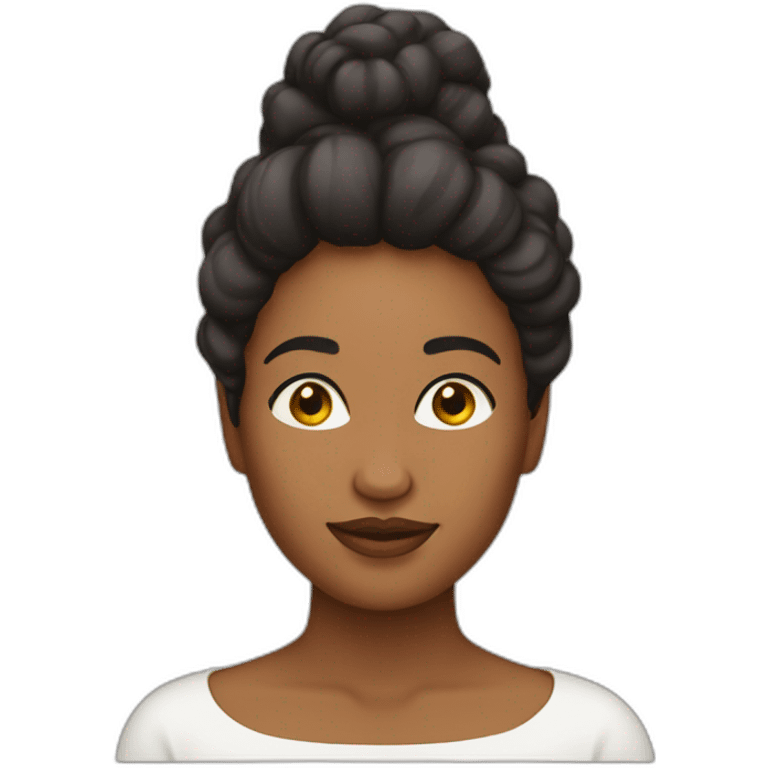 Mujer guapa naturalista emoji