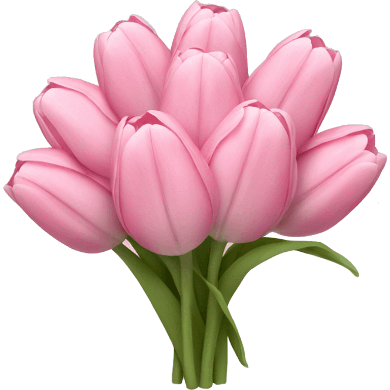 Soft pink tulip bouquet  emoji