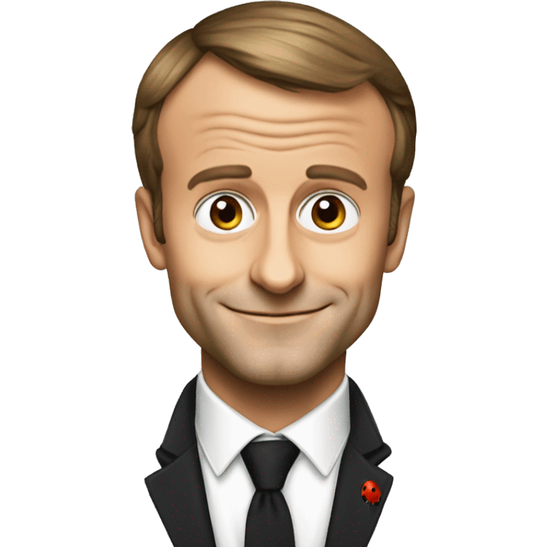 emmanuel macron as ladybug emoji