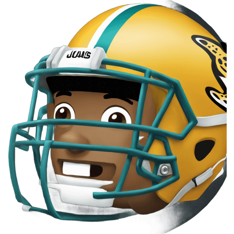 Jacksonville jaguars football helmet emoji