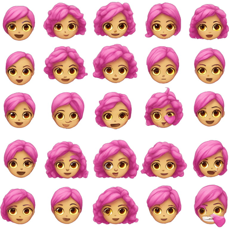 Pink girly emojis  emoji