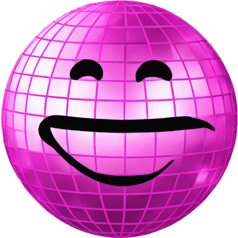 Pink disco ball emoji