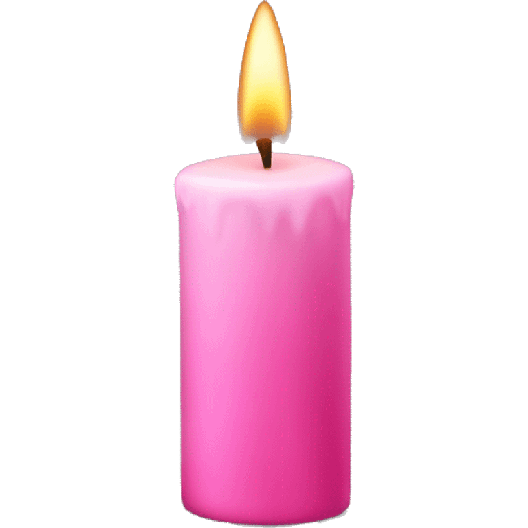 Pink candle emoji