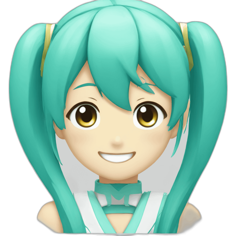 Hatsune miku smile emoji