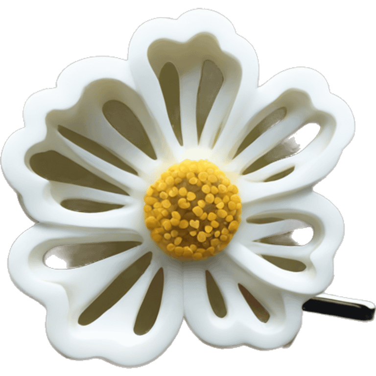 Flower hair pin emoji