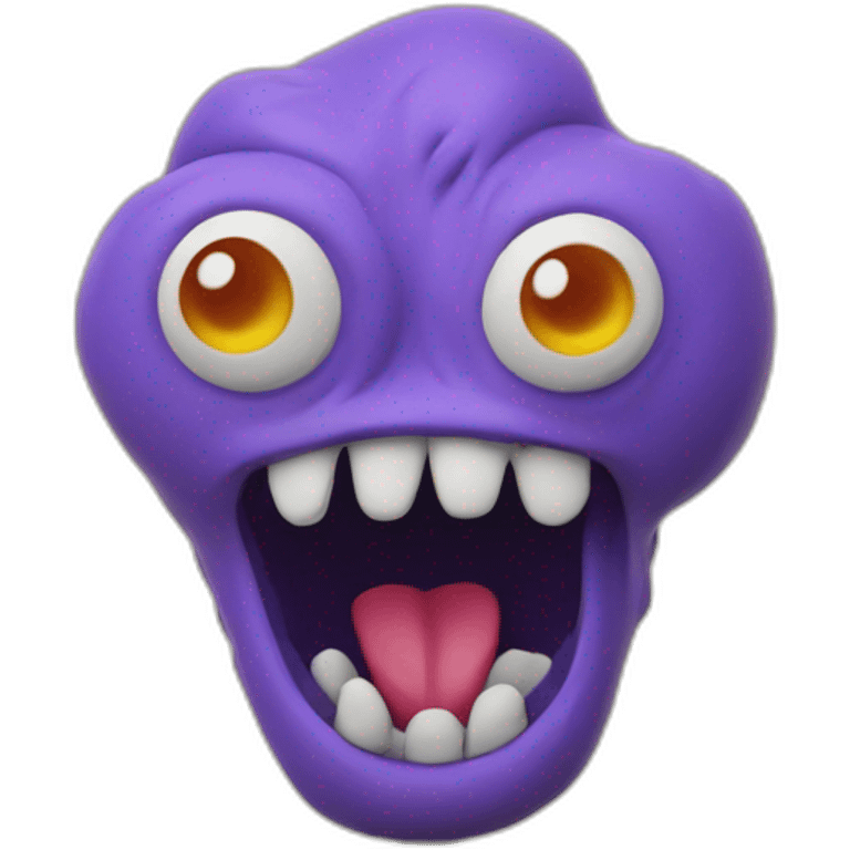 Plasticine funny Monster emoji