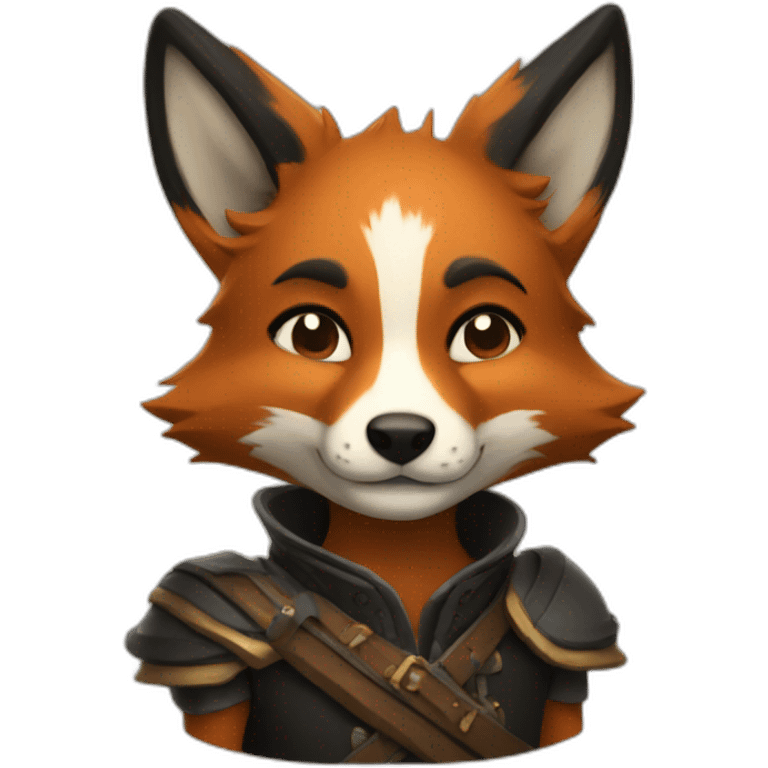 black fox bard emoji