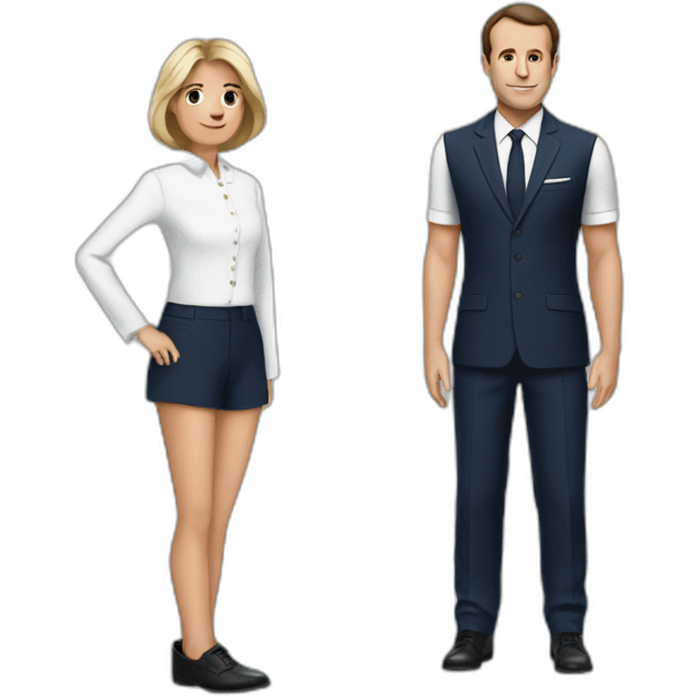 macron avec une petite culotte emoji