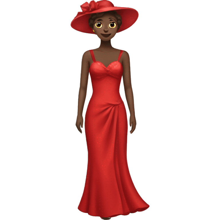 Fancy red dress emoji