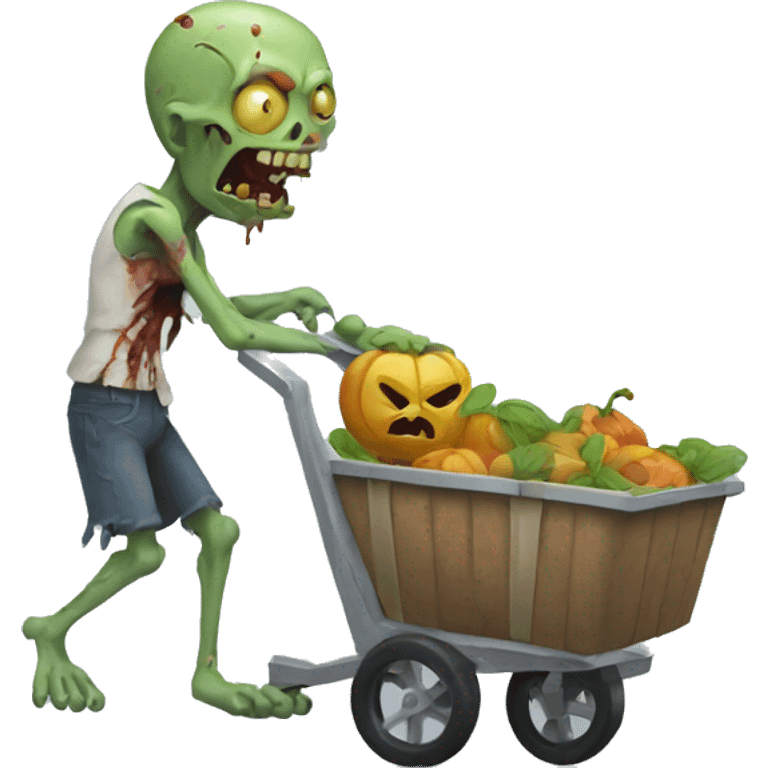 zombie with a pancart "hi" emoji