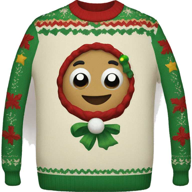 Ugly Christmas sweater  emoji