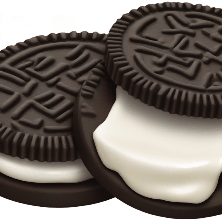 Cookie oreo black emoji