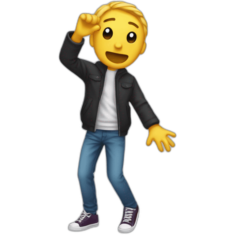 Personne qui fais un dab emoji