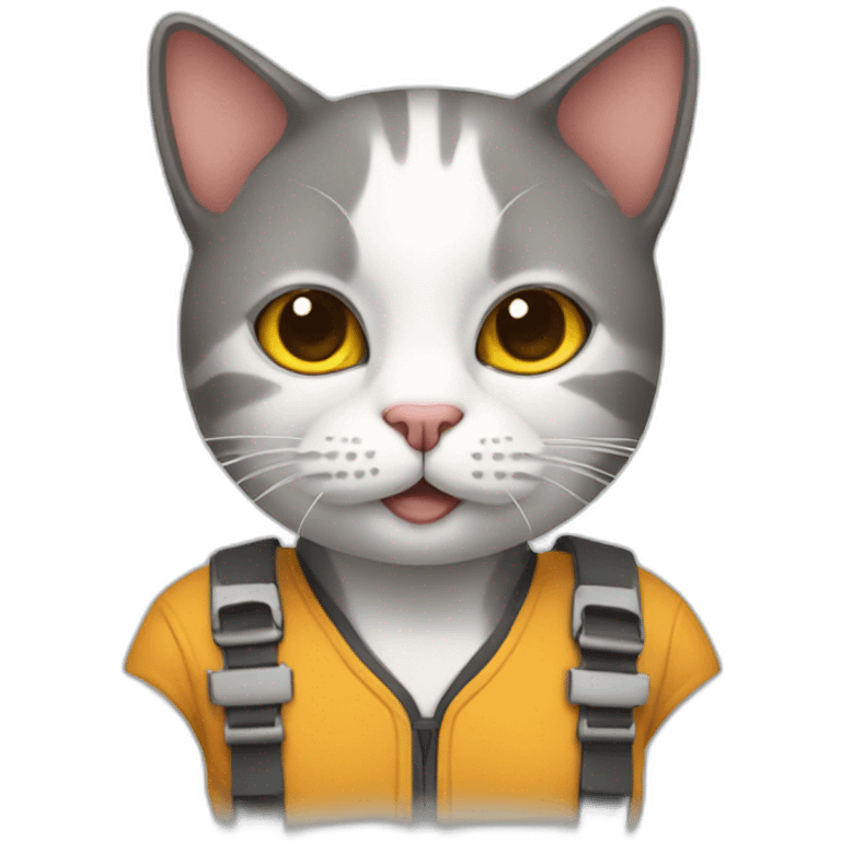 Working developer cat emoji