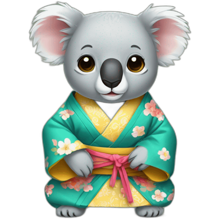 A koala wearing a kimono emoji