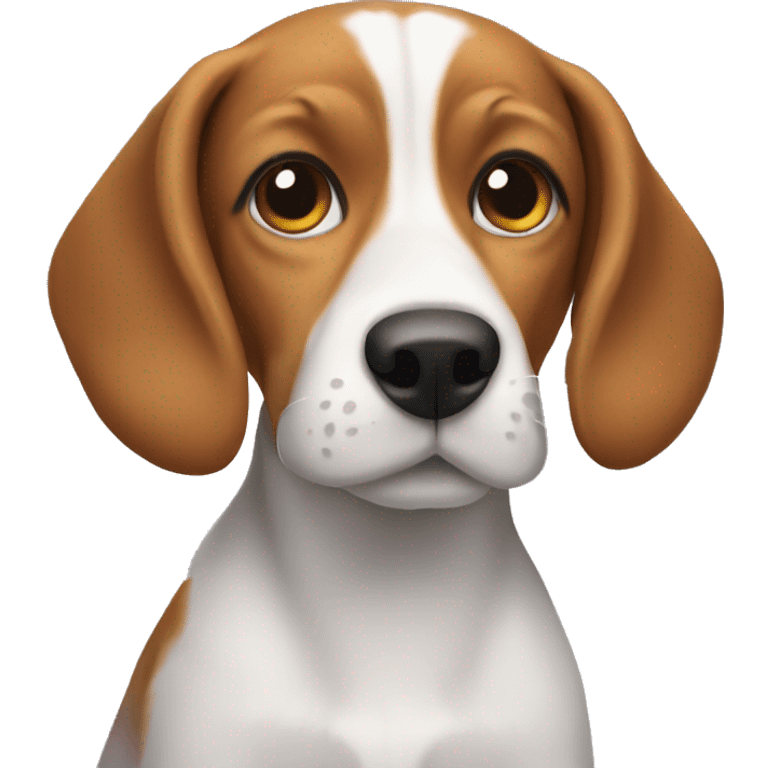 Beagle with curly hair  emoji