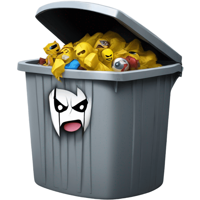 Marvel rivals video game being thrown in a trash can emoji