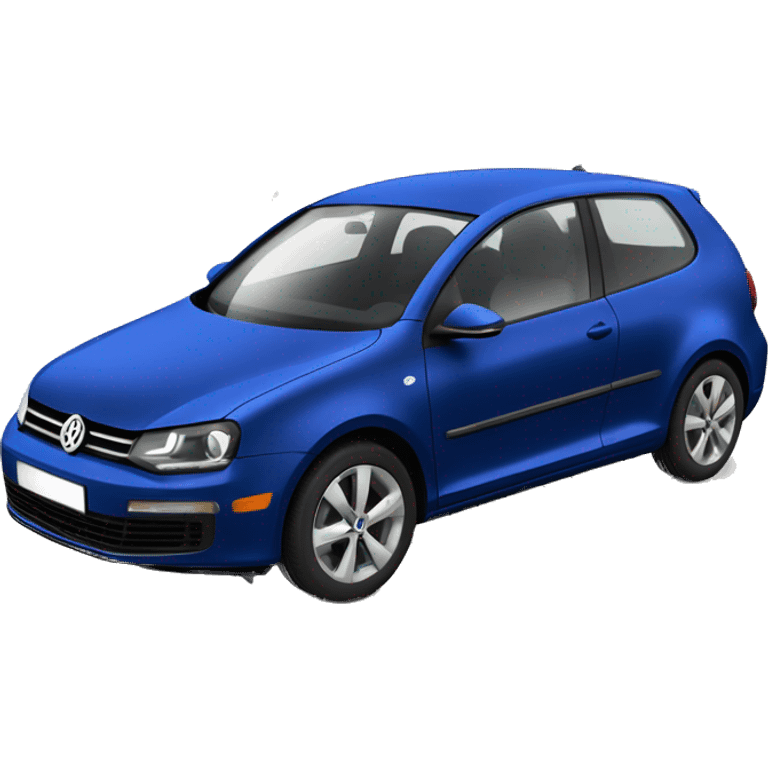 Dark blue ID.6 Volkswagen car emoji