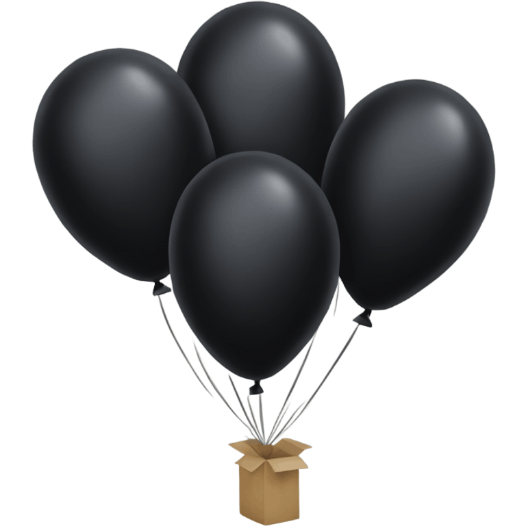 black balloons  emoji