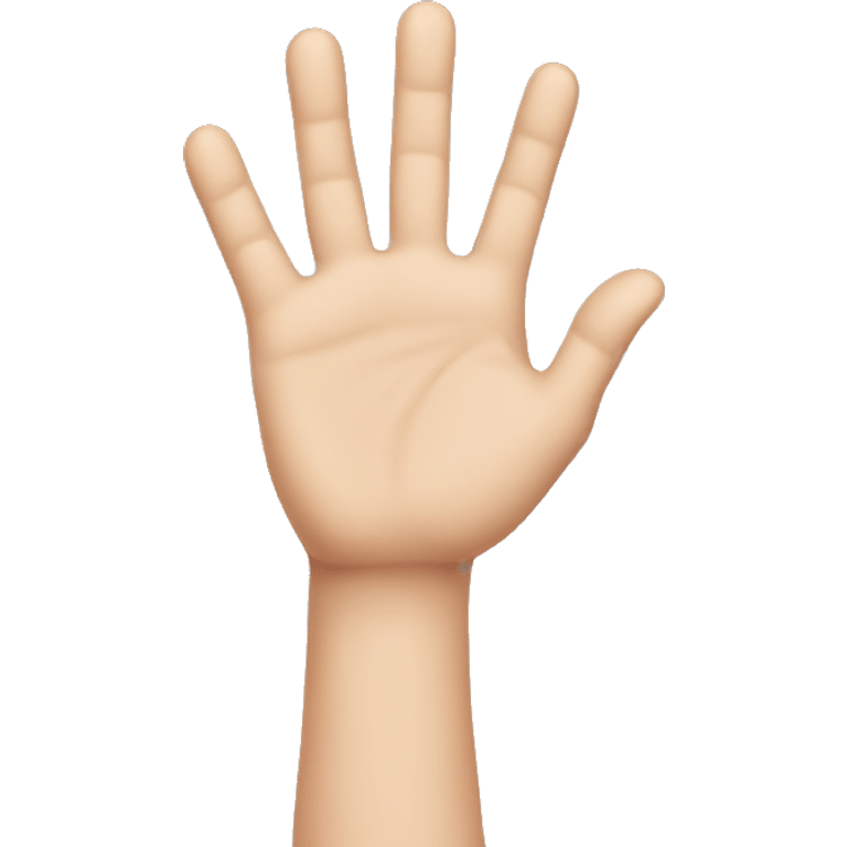 hand saying stop emoji