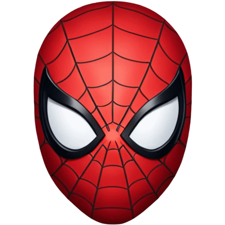 Spiderman face black costume  emoji