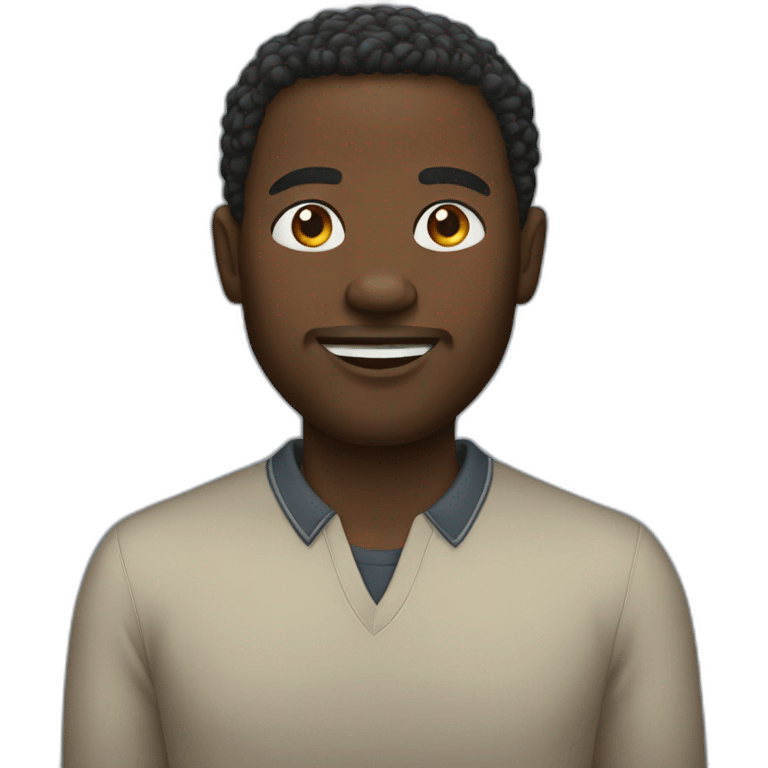 A black man emoji