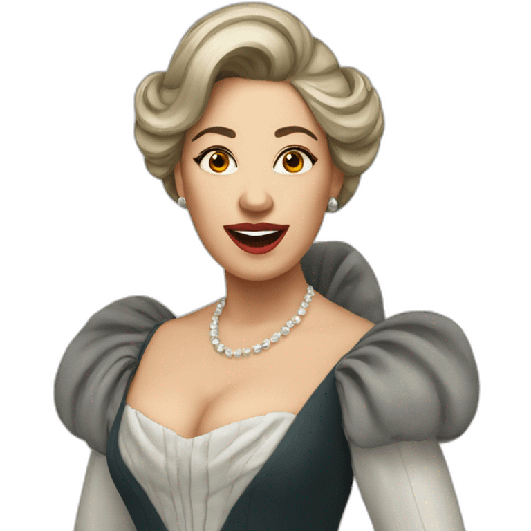 lady opera singer emoji