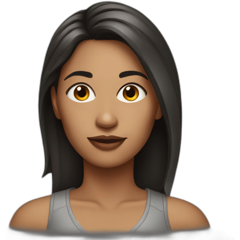 realistic woman with a low cut top emoji