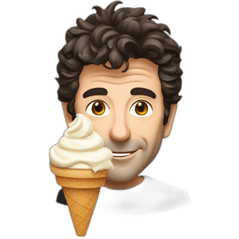 Patrick Bruel with ice cream  emoji