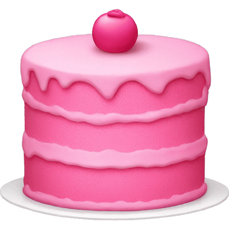 A pink cake  emoji