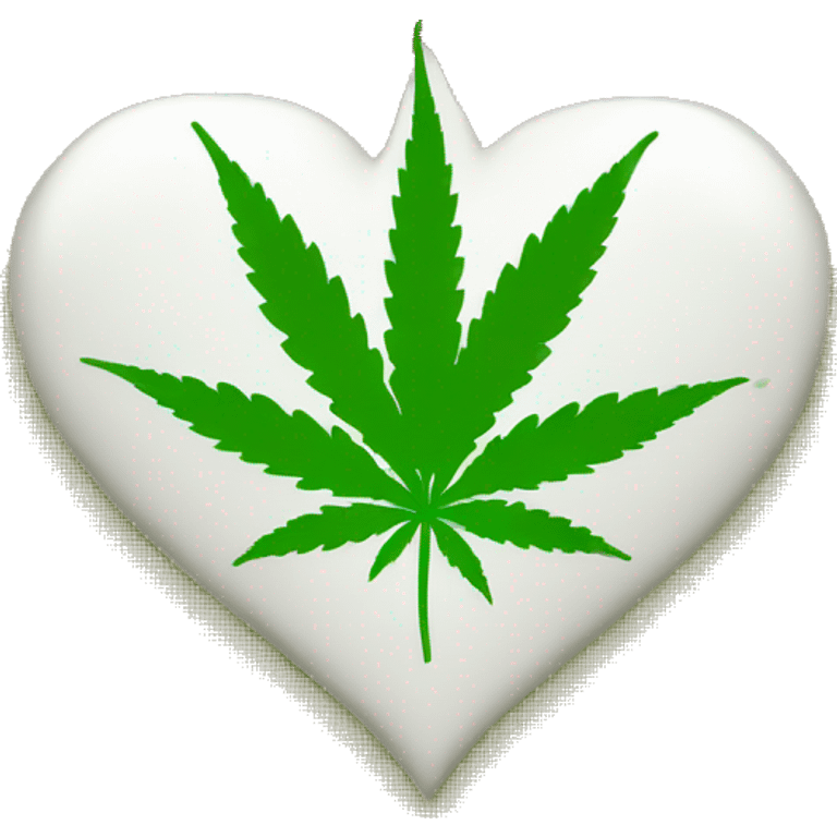 heart of cannabis emoji