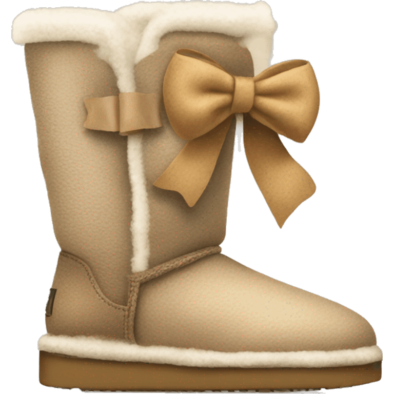 UGGs with a bow￼ emoji