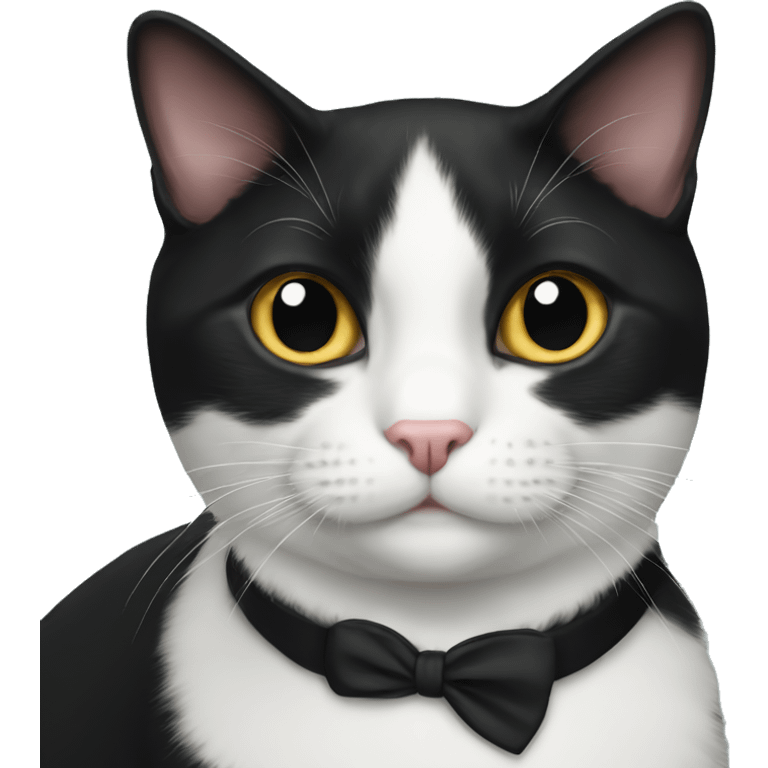 Tuxedo cat emoji