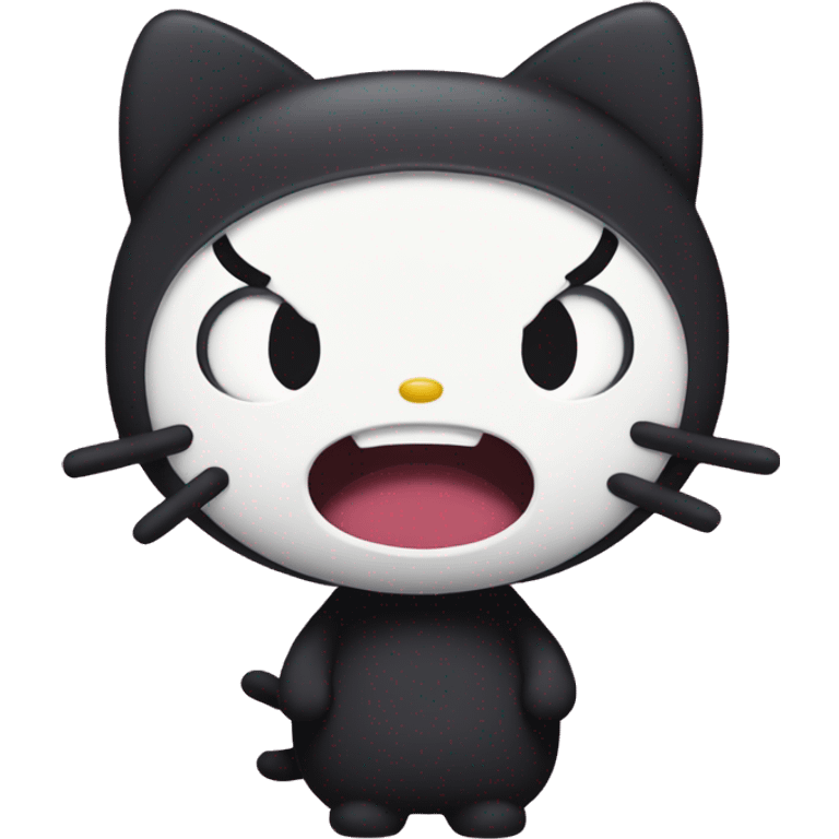 Angry kuromi hello kitty emoji