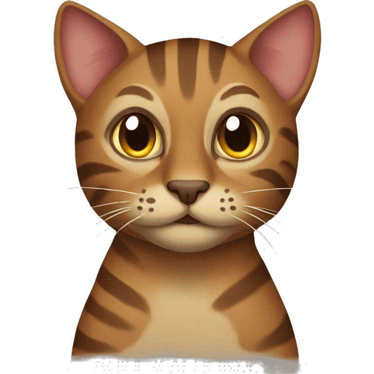 Brown cat tigred  emoji