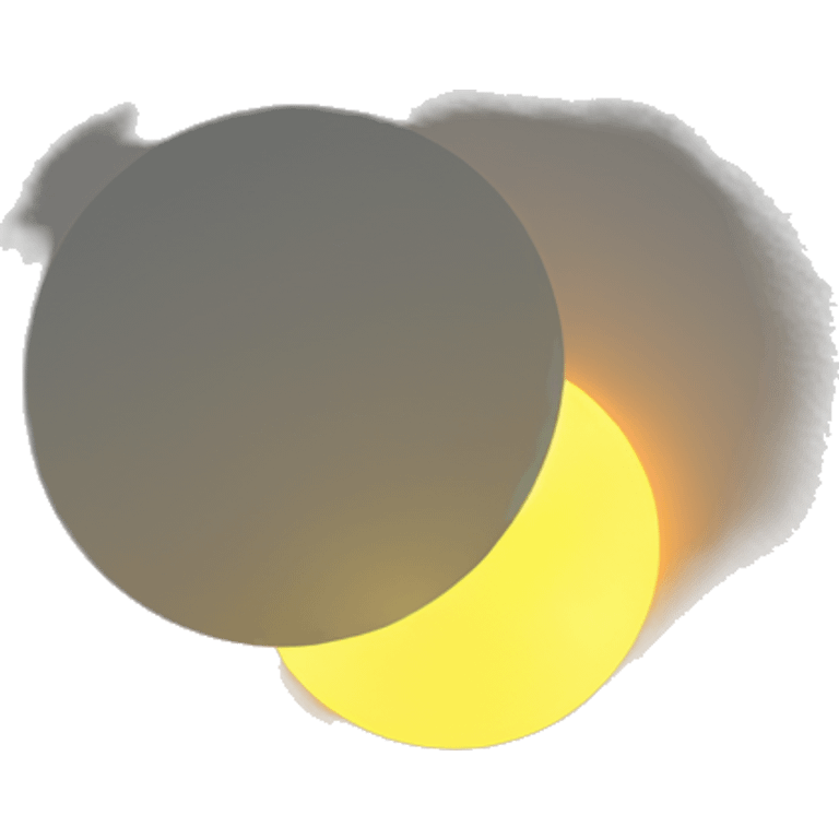 partial 90% solar eclipse with sun on left emoji