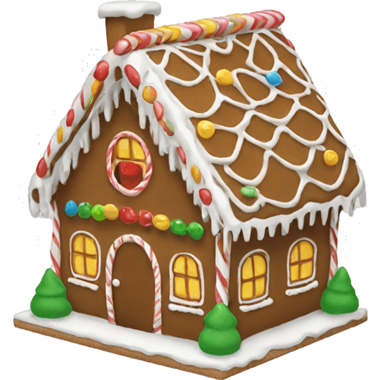 gingerbread house emoji