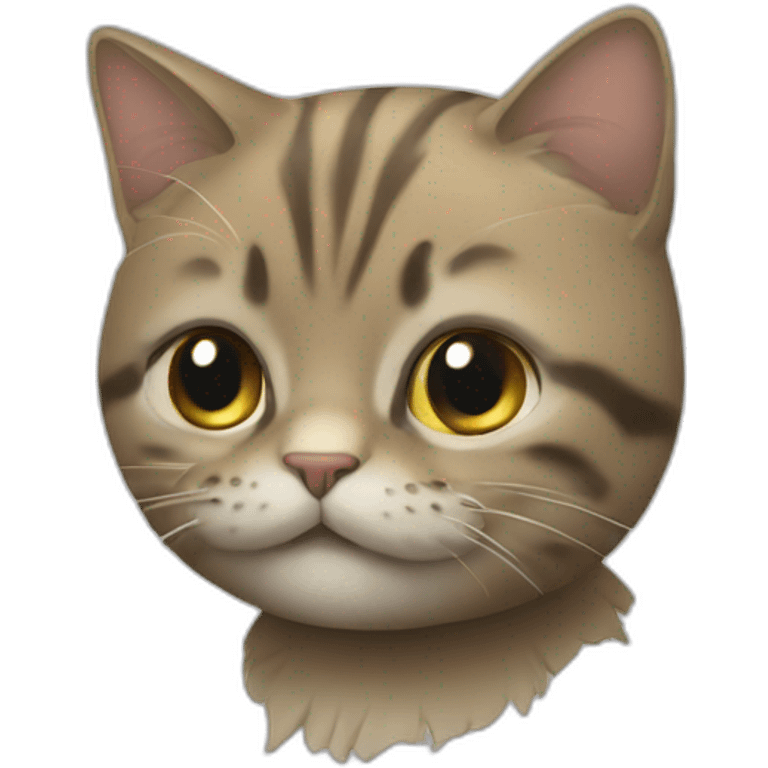 Chat sur une fusée emoji